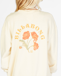 3 Girls' Making Waves Crewneck Sweatshirt White ABGFT00138 Billabong
