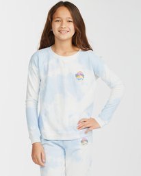 0 Girls' Making Waves Crewneck Sweatshirt Blue ABGFT00138 Billabong