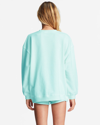 2 Girls' Making Waves Crewneck Sweatshirt Green ABGFT00138 Billabong
