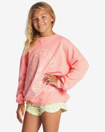 1 Girls' Making Waves Crewneck Sweatshirt Pink ABGFT00138 Billabong