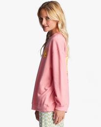 1 Girls' Making Waves Crewneck Sweatshirt Pink ABGFT00138 Billabong