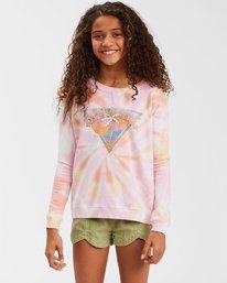 0 Girls' Making Waves Crewneck Sweatshirt Multicolor ABGFT00138 Billabong