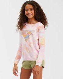 1 Girls' Making Waves Crewneck Sweatshirt Multicolor ABGFT00138 Billabong