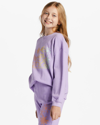 1 Girls' Making Waves Crewneck Sweatshirt Purple ABGFT00138 Billabong