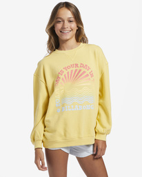 billabong, Making Waves - Sweatshirt for Girls 4-16, FRESH SQUEEZED (yzn0) Making Waves - Sweatshirt for Girls 4-16 ABGFT00138