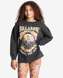 0 Girls' Making Waves Crewneck Sweatshirt Black ABGFT00144 Billabong