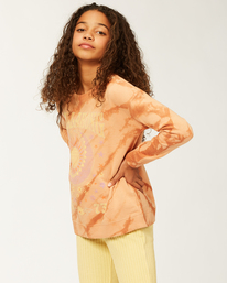 1 Girls' Making Waves Crewneck Sweatshirt Brown ABGFT00144 Billabong