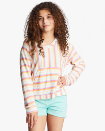 billabong, Girl's 4-16 Baja Mini Sweatshirt, HAPPY PINK (met0) BAJA MINI ABGFT00165