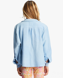 billabong, Girl's 4-16 Dreamy Colors Overshirt, SONGBIRD BLUE (bft0) DREAMY COLORS SHACKET ABGFT00168