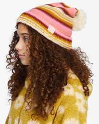 2 Girls' On The Horizon Beanie Pink ABGHA00110 Billabong