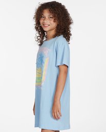 1 Girls' Keep It Beachy T-Shirt Dress Blue ABGKD00101 Billabong