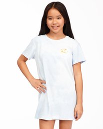0 Girls' Keep It Beachy T-Shirt Dress Blue ABGKD00101 Billabong