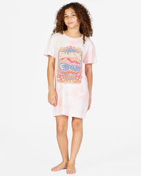 0 Girls' Keep It Beachy T-Shirt Dress Pink ABGKD00101 Billabong