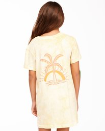 2 Girls' Keep It Beachy T-Shirt Dress Yellow ABGKD00101 Billabong