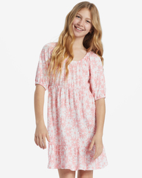 0 Girl's Daisy Love Dress Pink ABGKD00155 Billabong