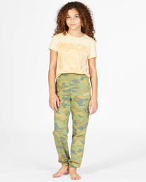 0 Girls' Making Waves High-Waist Sweatpants Green ABGNP00117 Billabong
