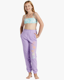 0 Girls' Making Waves High-Waist Sweatpants Purple ABGNP00117 Billabong