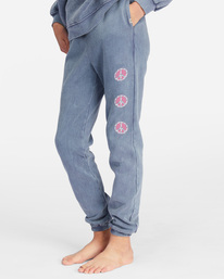 3 Girls' Making Waves High-Waist Sweatpants Blue ABGNP00120 Billabong