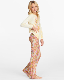 2 Girls' Tell Me Cozy High-Waisted Flare Pants Brown ABGNP00126 Billabong