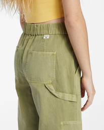4 Girl's Tomboy Cargo Pants Green ABGNP00134 Billabong