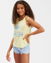 1 Mad For You Elastic Waist Shorts Blue ABGNS00103 Billabong