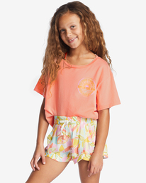 1 Mad For You Elastic Waist Shorts Pink ABGNS00106 Billabong