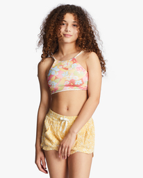 billabong, Mad For You Elastic Waist Shorts, GOLDEN PEACH (ygf0) Mad For You - Elasticated Shorts for Girls 4-16 ABGNS00106