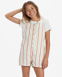 Wave Watch - Dungaree Shorts for Girls 4-16  ABGNS00119