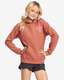 0 Girls' Kiss The Moon Graphic Hoodie Brown ABGSF00153 Billabong
