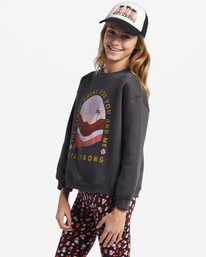 2 Girl's Night Sky Sweatshirt Black ABGSF00178 Billabong