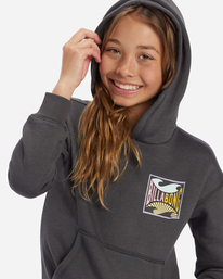 3 Girl's Throwback Waves Sweatshirt Black ABGSF00182 Billabong