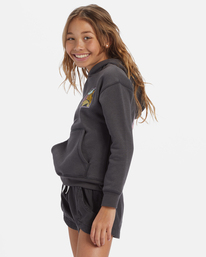 1 Girl's Throwback Waves Sweatshirt Black ABGSF00182 Billabong