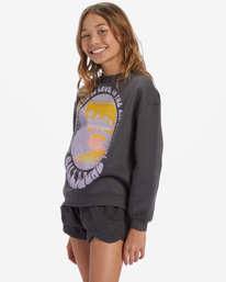 1 Girl's Love In The Air Sweatshirt Black ABGSF00187 Billabong