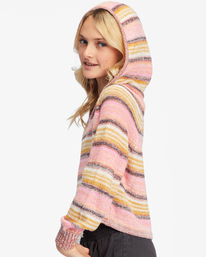 3 Girls' On The Horizon V-Neck Hooded Sweater  ABGSW00119 Billabong
