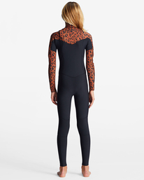 billabong, Girls' 3/2 Salty Dayz Chest ZipFull Wetsuit, SPOTTED (nny6) 302 TEEN SALTY DAYZ FULL ABGW100100