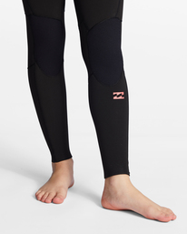 5 Girls' 4/3 Synergy Back Zip Full Wetsuit Black ABGW100108 Billabong
