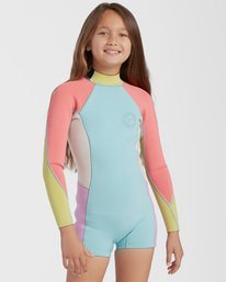 0 Girls' 1/1 Spring Fever Spring Suit Blue ABGW400100 Billabong