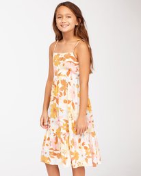 2 Girls' Far Out Midi Dress Grey ABGWD00113 Billabong