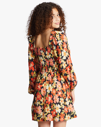 billabong, Girls' Fall Is Here Long Sleeve Mini Dress, BLACK MULTI (bml) FALL IS HERE ABGWD00125