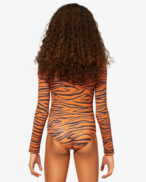 Girls' Sneakaway Back Zip Long Sleeve Swimsuit | Billabong