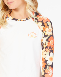3 Girls' Wildflower Long Sleeve Rashguard Multicolor ABGWR00149 Billabong