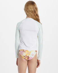 Flower Power - Long Sleeve UPF 50 Surf T-Shirt for Girls 4-16  ABGWR03015