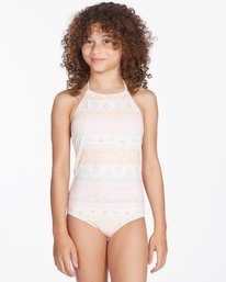 billabong, Girls' Layered With Love One-Piece Swim, MULTI (mul) LAYERED WITH LOVE ONE PIECE ABGX100127