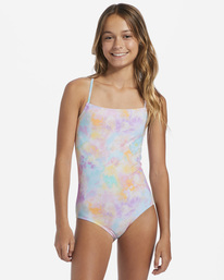 billabong, Girl's 4-16 Time For Tie Dye One-Piece Swimsuit, MULTI (mul) TIME FOR TIE DYE ONE PIECE ABGX100144