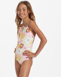 1 Girl's Flower Power One-Piece Swimsuit Multicolor ABGX100156 Billabong