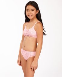 2 Girls' Feelin Ditsy Drawstring Tank Bikini Set  ABGX200165 Billabong