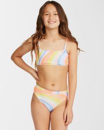 0 Girls' Groovy Road Mini Crop Bikini Set Multicolor ABGX200190 Billabong