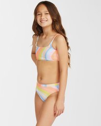 3 Girls' Groovy Road Mini Crop Bikini Set Multicolor ABGX200190 Billabong