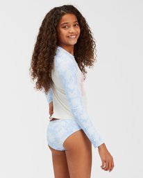 Girls' On A Rainbow Long Sleeve Rashguard Set Girls' On A Rainbow Long Sleeve Rashguard Set