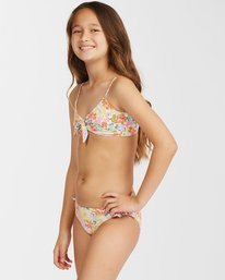 3 Girls' Windsong Hanky Tie Trilet Bikini Set Multicolor ABGX200196 Billabong